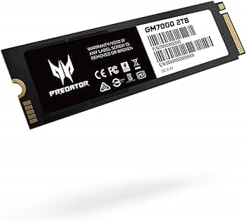 Acer BL.9BWWR.106 Predator Ssd Gm7000 M.2 Nvme Pcie Gen 4*4 2Tb