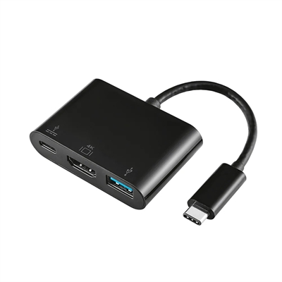 Aisens A109-0342 Conversor Usb-C A Hdmi/Usb-C/Tipo A Usb 3.0 3 En 1 Con Conector Usb Tipo-C Macho En Un Extremo Y Hdmi 4K@30Hz Hembra Usb 3.0 Hembra Y Usb-C Hembra En El Otro..Se Permite Utilizar Los Tres Puestos(Hdmi Usb3.0 Y Usb-C) A La Vez..El Puerto Hdmi Soporta L