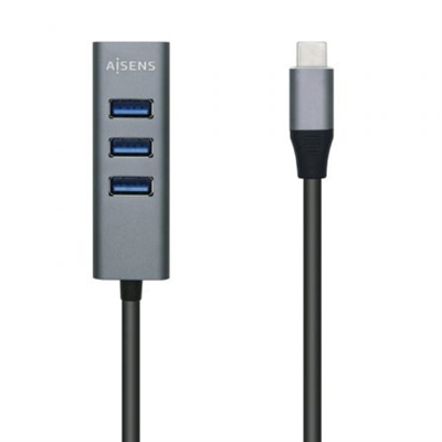 Aisens A109-0508 Hub Usb 3.1 Gen1 4 X Usb3.0 Hembra A Usb3.1 Usb-C Macho> Tamaño Ultra Delgado Y Es Fácil De Transportar Cuando Viaja O Trabaja.> El Puerto Usb 3.0 Admite Velocidad Baja (1.5 Mbps) / Velocidad Completa (12 Mbps) / Alta Velocidad (480 Mbps) / Súpe