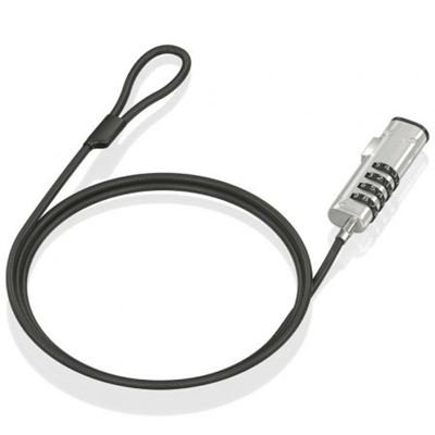 Aisens ASLK-D50N05-BK Aisens - Cable De Seguridad Tipo Nano Con Cerradura De Combinacion Para Ordenador Monitor Portatil 1.5M