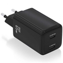 Aisens ASCH-65W2P040-BK - Aisens - Cargador Gan 65W 2Xusb-C Pd3.0 Qc4.0 Negro