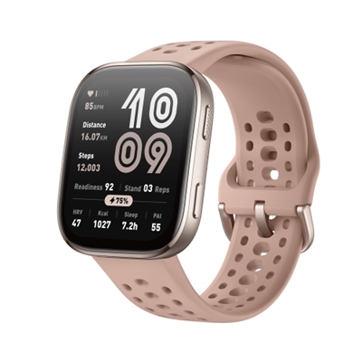 Amazfit W2435EUAN Amazfit Bip 6. Diagonal de la pantalla: 5 cm (1.97), Tecnología de visualización: AMOLED, Resolución de la pantalla: 390 x 450 Pixeles, Pantalla táctil. GPS (satélite). Capacidad de batería: 340 mAh. Peso: 27,9 g. Material de la banda: Silicona, Color de banda: Beige. Sistema operativo instalado: Amazfit OS