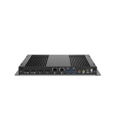 Aopen 91.DEP00.E7A0 Plataforma Intel® Core™El reproductor multimedia está basado en la plataforma Intel® Core™. Más específicamente de la 11ª generación. Estos dispositivos informáticos están disponibles en i3 e i5 y, por lo tanto, en diferentes SKU.Factor de forma pequeñoEste factor de forma garantiza una integración sencilla en los quioscos o detrás de las pantallas. El factor de forma pequeño de AOPEN es un estándar que se utiliza para los modelos Digital Engine (DE). El tamaño de nuestra serie Digital Engine se establece en un máximo de 166 x 48 x 177 mm. Haga los cálculos y verá que Digital Engine es una inversión que durará, incluso después de reemplazar el elemento en un quiosco o en un soporte que ya existe.Diseño sin ventiladores sin orificios de ventilaciónEste Digital Engine se enfría pasivamente. Las nervaduras de enfriamiento de su exterior aseguran que el dispositivo no se sobrecalentará. Esto significa que el dispositivo no tiene partes móviles, lo que mejora su confiabilidad. Además, el dispositivo es silencioso y a prueba de polvoIntel® Core™ i7-1165G7 caché de 12 MBIntel® Iris Xe256GB SSDMemoria 16GB8K (7680 x 4320@60Hz)