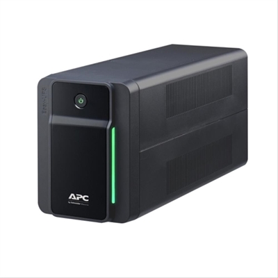 Apc BVX700LI-GR APC BVX700LI-GR. Topología UPS: Línea interactiva, Capacidad de potencia de salida (VA): 0,7 kVA, Potencia de salida: 360 W. Tipo de salida AC: Tipo F, Conector: Tipo F, Cantidad de salidas AC: 2 salidas AC. Tecnología de batería: Sealed Lead Acid (VRLA), Capacidad de la batería: 7 Ah, Voltaje de la pila: 12 V. Factor de forma: Compacto, Color del producto: Negro, Código IP (International Protection): IP20. Ancho: 31 mm, Profundidad: 138 mm, Altura: 98 mm