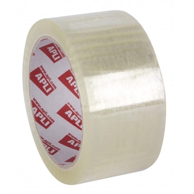 Apli 11942 Precinto De Polipropileno Silencioso Color Transparente Su Ancho De Cinta Es De 46 Mm Y Su Largo De 66 M. Su Adhesivo Es Acrilico Con Base De Agua Y Libre De Disolventes. Es Perfecto Para Sellar Cajas De Peso Medio Y Ligero.