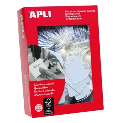 Apli 392 Etiquetas Colgantes Apli 392 36X53 Mm Caja De 500 Unidades - Tipología: Bateria; Alimentacion: Ninguna