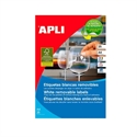 Apli 10197 - Etiquetas Autoadhesivas Blancas Cantos De Romos Tama?O 178 X 10 Mm Con Adhesivo Removible 