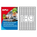 Apli 10198 - Etiquetas Autoadhesivas Blancas Cantos De Romos Tama?O 254 X 10 Mm Con Adhesivo Removible 