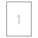 Apli 1215 - Etiquetas Autoadhesivas Color Blanco De Cantos Rectos Tama?O 210 X 297 Mm Con Adhesivo Per