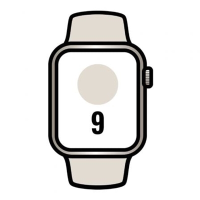 Apple MRHN3QL/A Apple Watch Series 9 Gps + Cellular 41Mm Starlight Aluminium Case With Starlight Sport Band - S/M - Tamaño Pantalla: 1,6 ''; Correa Desmontable: Sí; Duración De La Batería: 18 H