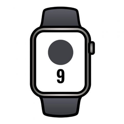 Apple MRMW3QL/A Apple Watch Series 9 Gps + Cellular 45Mm Graphite Stainless Steel Case With Midnight Sport Band - M/L - Tamaño Pantalla: 1,8 ''; Correa Desmontable: Sí; Duración De La Batería: 18 H