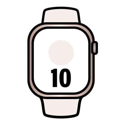 Apple MWWU3QL/A Apple Watch Series 10 Gps 46Mm Rose Gold Aluminium Case With Light Blush Sport Band - M/L - Tamaño Pantalla: 1,81 ''; Correa Desmontable: Sí; Duración De La Batería: 18 H