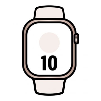 Apple MWY73QL/A Apple Watch Series 10 Gps + Cellular 46Mm Rose Gold Aluminium Case With Light Blush Sport Band - M/L - Tamaño Pantalla: 1,81 ''; Correa Desmontable: Sí; Duración De La Batería: 18 H