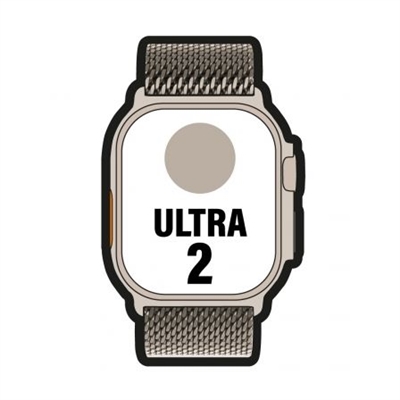 Apple MX5R3TY/A Apple Watch Ultra 2 Gps + Cellular 49Mm Natural Titanium Case With Natural Titanium Milanese Loop - M - Tamaño Pantalla: 1,92 ''; Correa Desmontable: Sí; Duración De La Batería: 36 H