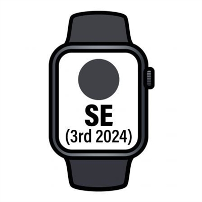 Apple MXE73QL/A Apple Watch Se Gps 40Mm Midnight Aluminium Case With Midnight Sport Band - S/M - Tamaño Pantalla: 1,57 ''; Correa Desmontable: Sí; Duración De La Batería: 18 H