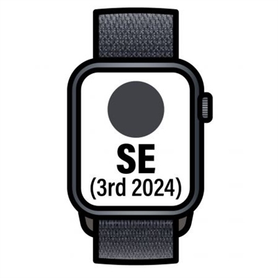 Apple MXEA3QL/A Apple Watch Se Gps 40Mm Midnight Aluminium Case With Ink Sport Loop - Tamaño Pantalla: 1,57 ''; Correa Desmontable: Sí; Duración De La Batería: 18 H