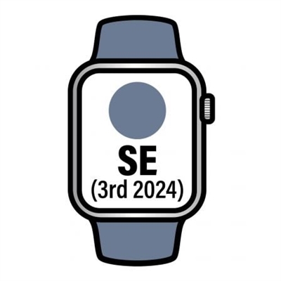 Apple MXGQ3QL/A Apple Watch Se Gps + Cellular 44Mm Silver Aluminium Case With Denim Sport Band - M/L - Tamaño Pantalla: 1,78 ''; Correa Desmontable: Sí; Duración De La Batería: 18 H