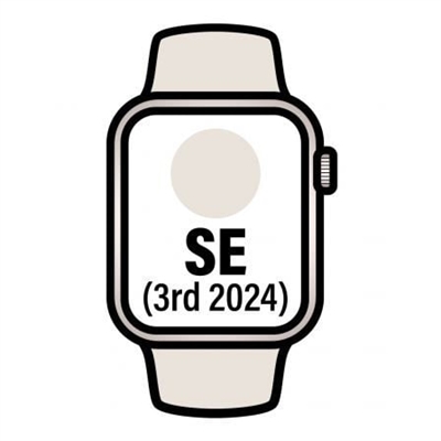 Apple MXGT3QL/A Apple Watch Se Gps + Cellular 44Mm Starlight Aluminium Case With Starlight Sport Band - S/M - Tamaño Pantalla: 1,78 ''; Correa Desmontable: Sí; Duración De La Batería: 18 H