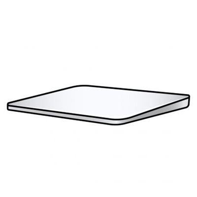 Apple MXK93Z/A Magic Trackpad - White Multi-Touch Surface - Interfaz: Wi-Fi; Color Principal: Blanco; Ergonómico: No