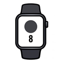 Apple MNP53TY/A - Apple Watch Series 8 Gps 41Mm Midnight Aluminium Case With Midnight Sport Band - Regular -