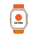 Apple MQFM3TY/A - Apple Watch Ultra - 49 mm - titanio - reloj inteligente con Loop Alpine - tela - naranja -