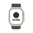 Apple MQFP3TY/A - Apple Watch Ultra - 49 mm - titanio - reloj inteligente con Alpine Loop - tela - verde - t