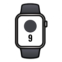 Apple MRMV3QL/A - Apple Watch Series 9 Gps + Cellular 45Mm Graphite Stainless Steel Case With Midnight Sport