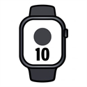 Apple MWX63QL/A - Apple Watch Series 10 Gps + Cellular 42Mm Jet Black Aluminium Case With Black Sport Band -
