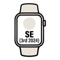Apple MXEV3QL/A - Apple Watch Se Gps 44Mm Starlight Aluminium Case With Starlight Sport Band - M/L - Tamaño 
