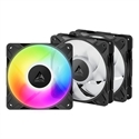 VENTILADOR 12CM ARCTIC P12 PRO PWM NEGRO A-RGB PACK 3 VENTILADORES