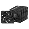 VENTILADOR 14CM ARCTIC P14 PRO PST NEGRO PACK 5 VENTILADORES
