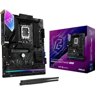 Asrock 90-MXBQG0-A0UAYZ PLACA ASROCK B860M LIGHTNING WIFI,INTEL,1851,B860,4DDR5,256GB,1HDMI+1DP+1THUNDERBOLT,4SATA3+3M.2,2.5GBLAN,WIFI6E+BT5.3,8USB3.2+1USB TYPE-C,MATX