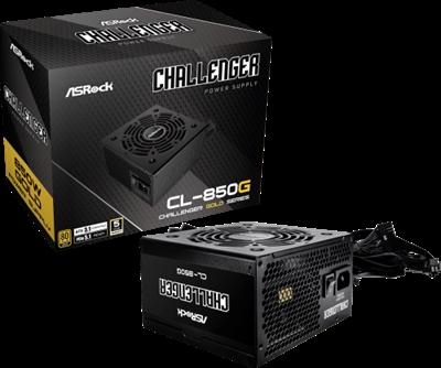 Asrock 90-UXC085-GNEAAA Asrock Challenger CL-850G. Potencia total: 850 W, Corriente máxima de salida (+12V): 70,9 A, Funciones de protección de poder: Sobreintensidad, Sobrevoltaje, Sobrecalentamiento, Sobrecarga, Cortocircuito, Bajo voltaje. Alimentador de energía para tarjeta madre: 20+4 pin ATX, Longitud del cable de alimentación de la placa base: 60 cm, Longitud del cable de alimentación SATA: 120,450 mm. Utilizar con: PC, Factor de forma de fuente de alimentación (PSU): ATX, Certificación 80 PLUS: 80 PLUS Gold. Color del producto: Negro, Tipo de enfriamiento: Activo, Diámetro de ventilador: 12 cm. Ancho: 150 mm, Profundidad: 140 mm, Altura: 86 mm