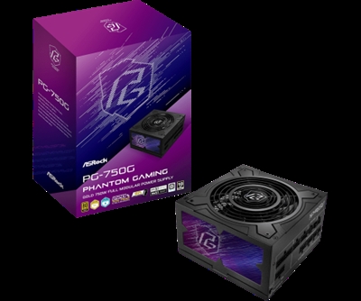 Asrock 90-UXP075-GFEAAB FUENTE ALIMENTACION ASROCK PG-750G,PSU,750W,80 PLUS GOLD/A,135MM,MODULAR,PCI-E 5.1 (12+4pin)x1,PCI-E (6+2 pin)x3,SATA (5 pin)x9