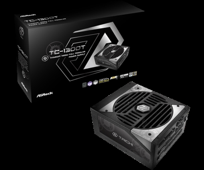 Asrock 90-UXT130-TFEAAB Asrock Taichi TC-1300T. Potencia total: 1300 W, Funciones de protección de poder: Sobreintensidad, Sobrevoltaje, Sobrecalentamiento, Sobrecarga, Cortocircuito, Bajo voltaje. Alimentador de energía para tarjeta madre: 20+4 pin ATX, Longitud del cable de alimentación de la placa base: 60 cm, Longitud del cable de alimentación SATA: 100,450 mm. Utilizar con: PC, Factor de forma de fuente de alimentación (PSU): ATX, Certificación 80 PLUS: 80 PLUS Titanium. Color del producto: Negro, Tipo de enfriamiento: Activo, Diámetro de ventilador: 13,5 cm. Ancho: 150 mm, Profundidad: 180 mm, Altura: 86 mm