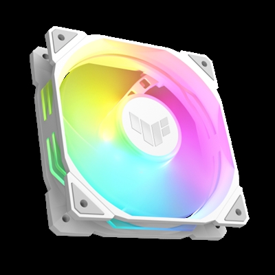 Asustek 90DA00D3-B09000 ASUS TUF GAMING TR120 ARGB REVERSE 1-pack White. Tipo: Refrigerador de aire, Diámetro de ventilador: 12 cm, Velocidad de rotación (máx.): 2000 RPM, Presión máxima de aire: 2,75 mmH2O, Tipo de soporte: Hidráulico. Color del producto: Blanco