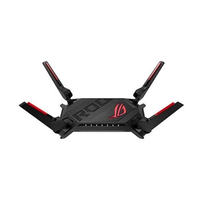 Asustek 90IG0780-MO3B00 ASUS GT-AX6000 AiMesh. Tipo de conexión WAN: RJ-45. Banda Wi-Fi: Doble banda (2,4 GHz / 5 GHz), Estándar Wi-Fi: Wi-Fi 6 (802.11ax), Tasa de transferencia de datos WLAN (máx.): 4804 Mbit/s. Tipo de interfaz Ethernet LAN: Gigabit Ethernet, Ethernet LAN, velocidad de transferencia de datos: 10,100,1000,2500 Mbit/s, Estándares de red: IEEE 802.11a, IEEE 802.11ac, IEEE 802.11ax, IEEE 802.11b, IEEE 802.11g, IEEE 802.11n. Generación de red móvil: 4G. Algoritmos de seguridad soportados: WPA, WPA2, NAT, funcionalidad: PPTP, L2TP, IPSec, RTSP, H.323, SIP Passthrough,PPPoE relay
