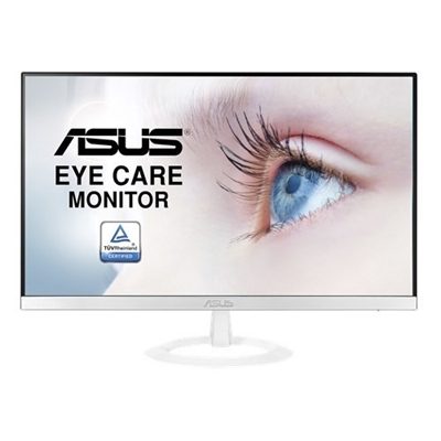 Asustek 90LM0334-B01670 Pensado para ahorrar espacio, el monitor ASUS VZ239HE-W tiene un perfil que se estrecha hasta los 7 mm. Al no incluir marcos, es ideal para sumergirse en configuraciones de varias pantallas. Su avanzado panel IPS ofrece una sorprendente relación de contraste de 80 000 000:1 y ángulos de visión de 178°. Además, la tecnología ASUS Eye Care proporciona una visualización más cómoda.Características: -Perfil ultrafino de 7 mm. -Diseño sin marco adecuado para configuraciones de múltiples monitores. -Tecnología IPS con 178 grados de ángulo de visión. -A fin de proporcionar una visualización más cómoda, los monitores Eye Care de ASUS tienen certificación Antiparpadeo y Luz azul de baja intensidad de los laboratorios TÜV Rheinland.ESPECIFICACIONES:  Exhibición  -Diagonal de la pantalla: 58,4 cm (23)  -Brillo de la pantalla (típico): 250 cd / m²  -Resolución de la pantalla: 1920 x 1080 Pixeles  -Tiempo de respuesta: 5 ms  -Tipo HD: Full HD  -Tecnología de visualización: LED  -Tipo de pantalla: IPS  -Formatos gráficos soportados: 1920 x 1080 (HD 1080)  -Ángulo de visión, horizontal: 178°  -Ángulo de visión, vertical: 178°  -Número de colores de la pantalla: 16,78 millones de colores  -Relación de aspecto nativa: 16:9  -Forma de la pantalla: Plana  -Superficie de la pantalla: Mate  -Relación de contraste (dinámico): 80000000:1  -Diagonal de pantalla: 58,4 cm  -Tamaño de pixel: 0,2652 x 0,2652 mm  -Tamaño visible, horizontal: 50,9 cm  -Tamaño visible, vertical: 28,6 cm  -Frecuencia digital horizontal: 54 - 85,5 kHz  -Frecuencia digital vertical: 48 - 76 Hz  -SRGB: Si  -Cobertura NTSC (típica): 72%  -HDCP: Si Puertos e Interfaces  -Cantidad de puertos VGA (D-Sub): 1  -Número de puertos HDMI: 1 Peso y dimensiones  -Ancho: 531 mm  -Ancho del dispositivo (con soporte): 531 mm  -Profundidad dispositivo (con soporte): 211 mm  -Altura del dispositivo (con soporte): 387 mm  -Peso (con soporte): 2,7 kg Control de energía  -Consumo energético: 24 W  -Voltaje de entrada AC: 100 - 240 V  -Frecuencia de entrada AC: 50/60 Hz  -Consumo de energía (apagado): 0,5 W  -Consumo de energía (ahorro): 0,5 W Detalles técnicos  -Modo de juego: Si  -No parpadear: Si Aprobaciones reguladoras  -Certificado Energy Star: Si Ergonomía  -Ranura para cable de seguridad: Si  -Tipo de ranura de bloqueo del cable: Kensington  -Ajuste de la inclinación: Si  -Ángulo de inclinación: -5 - 22° Contenido del embalaje  -Guía de configuración rápida: Si  -Adaptador AC incluido: Si Otras características  -Pantalla: LED Diseño  -Posicionamiento de mercado: Hogar y oficina  -Color del producto: Blanco