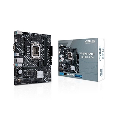 Asustek 90MB1A10-M0EAY0 ASUS Prime series motherboards are expertly engineered to unleash the full potential of 12th Generation Intel® processors. Boasting a robust power design, comprehensive cooling solutions and intelligent tuning options, Prime H610 provides users and PC DIY builders a range of performance tuning options via intuitive software and firmware features.