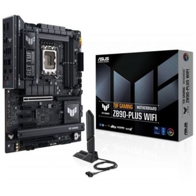 Asustek 90MB1IQ0-M0EAY0 ASUS TUF GAMING Z890-PLUS WIFI. Fabricante de procesador: Intel, Socket de procesador: LGA 1851 (Socket V1), Procesador compatible: Intel Core Ultra (Series 2). tipos de memoria compatibles: DDR5-SDRAM, Memoria interna máxima: 192 GB, Tipo de ranuras de memoria: DIMM. Interfaces de disco de almacenamiento soportados: M.2, SATA III, Tipos de unidades de almacenamiento admitidas: HDD & SSD, Niveles RAID: 0, 1, 5, 10. Tipo de interfaz ethernet: 2.5 Gigabit Ethernet, Estándar Wi-Fi: Wi-Fi 7 (802.11be), Wi-Fi estándares: 802.11a, 802.11b, 802.11g, Wi-Fi 4 (802.11n), Wi-Fi 5 (802.11ac), Wi-Fi 6 (802.11ax), Wi-Fi 6E.... Componente para: PC, Factor de forma: ATX, Familia del chipset: Intel