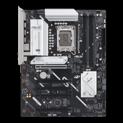Asustek 90MB1K50-M0EAY0 ASUS PRIME B860-PLUS WIFI. Fabricante de procesador: Intel, Socket de procesador: LGA 1851 (Socket V1), Procesador compatible: Intel Core Ultra (Series 2). tipos de memoria compatibles: DDR5-SDRAM, Memoria interna máxima: 256 GB, Tipo de ranuras de memoria: DIMM. Interfaces de disco de almacenamiento soportados: M.2, SATA III, Tipos de unidades de almacenamiento admitidas: HDD & SSD, Niveles RAID: 0, 1, 5, 10. Tipo de interfaz ethernet: 2.5 Gigabit Ethernet, Estándar Wi-Fi: Wi-Fi 6E (802.11ax), Wi-Fi estándares: Wi-Fi 6E (802.11ax). Componente para: PC, Factor de forma: ATX, Familia del chipset: Intel