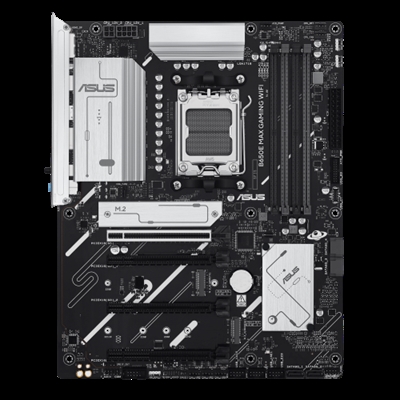 Asustek 90MB1L80-M0EAY0 ASUS PRIME B850-PLUS WIFI. Fabricante de procesador: AMD, Socket de procesador: Zócalo AM5, Procesador compatible: AMD Ryzen 7000 Series, AMD Ryzen 8000 Series, AMD Ryzen 9000 Series. tipos de memoria compatibles: DDR5-SDRAM, Memoria interna máxima: 256 GB, Tipo de ranuras de memoria: DIMM. Interfaces de disco de almacenamiento soportados: M.2, SATA III, Tipos de unidades de almacenamiento admitidas: HDD & SSD, Niveles RAID: 0, 1, 5, 10. Tipo de interfaz ethernet: 2.5 Gigabit Ethernet, Estándar Wi-Fi: Wi-Fi 6E (802.11ax). Componente para: PC, Factor de forma: ATX, Familia del chipset: AMD