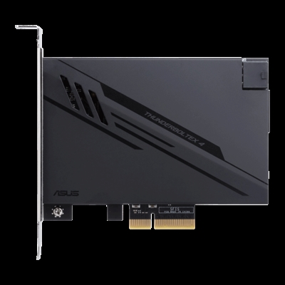 Asustek 90MC09P0-M0EAY0 ASUS ThunderboltEX 4. Interfaz de host: PCIe, Interfaz de salida: Mini DisplayPort, PCIe, Thunderbolt, USB 2.0, USB 3.2 Gen 2 (3.1 Gen 2), Estándar de la tarjeta de expansión: PCIe 3.0. Color del producto: Negro, Utilizar con: PC. Circuito integrado: Intel Thunderbolt 4 JHL8540, Tasa de transferencia de datos (max): 40 Gbit/s. Sistema operativo Windows soportado: Windows 10 x64. Ancho: 117,7 mm, Profundidad: 180,5 mm