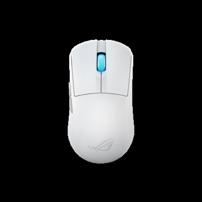 Asustek 90MP03Z0-BMUA10 ASUS ROG Harpe Ace Mini. Factor de forma: Ambidextro. Tecnología de detección de movimientos: Óptico, Interfaz del dispositivo: RF Wireless + Bluetooth + USB Type-C, Resolución de movimiento: 42000 DPI, Tipo de desplazamiento: Rueda. Fuente de energía: Baterías/Cable. Color del producto: Blanco