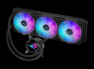 Asustek 90RC00T1-M0UAY0 ASUS ROG Strix LC III 360 ARGB. Tipo: Kit de refrigeración líquida, Diámetro de ventilador: 12 cm, Nivel de ruido (alta velocidad): 36 dB, Máximo flujo de aire: 70,38 cfm. Color del producto: Negro