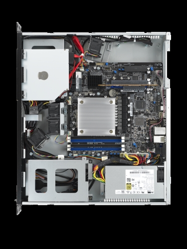 Asustek 90SF02P1-M00110 ASUS RS100-E11-PI2. Chipset: Intel C252, Socket de procesador: LGA 1200 (Socket H5), Fabricante de procesador: Intel. tipos de memoria compatibles: DDR4-SDRAM, Capacidades de módulo DIMM soportadas: 4GB, 8GB, 16GB, 32GB, Memoria máxima UDIMM: 128 GB. Tamaños de almacenamiento en disco soportados: 2.5,3.5,M.2, Tipos de unidades de almacenamiento admitidas: HDD & SSD, Niveles RAID: 0, 1, 5, 10. Modelo de adaptador gráfico incorporado: Aspeed AST2600, Memoria de adaptador gráfico incorporado: 64 MB. Tipo de interfaz ethernet: Ethernet rápido, Gigabit Ethernet, Ethernet LAN, velocidad de transferencia de datos: 10,100,1000 Mbit/s