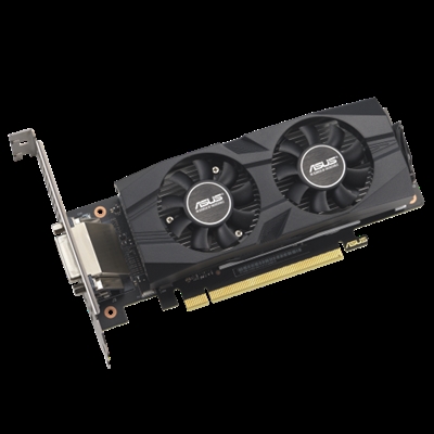 Asustek 90YV0KQ0-M0NA00 ASUS GeForce RTX 3050 LP BRK OC Edition. Familia de procesadores de gráficos: NVIDIA, Procesador gráfico: GeForce RTX 3050. Capacidad memoria de adaptador gráfico: 6 GB, Tipo de memoria de adaptador gráfico: GDDR6, Ancho de datos: 96 bit. Máxima resolución: 7680 x 4320 Pixeles. Versión OpenGL: 4.6. Tipo de interfaz: PCI Express 4.0. Tipo de enfriamiento: Activo, Número de ventiladores: 2 Ventilador(es)