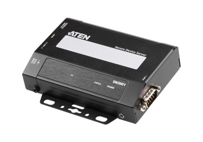Aten SN3001-AX-G Los servidores de dispositivos seguros de la serie Altusen™ SN3000 de ATEN son dispositivos de red externos basados en IP que conectan de forma segura los dispositivos serie RS-232 heredados a una red Ethernet para acceder a ellos de forma remota desde un ordenador situado en cualquier lugar, lo que permite ampliar el número de puertos serie de cualquier equipo anfitrión a través de una red.La serie SN3000 está especialmente indicada para aplicaciones de control de procesos industriales, dado el abundante uso de los sistemas de control de supervisión y adquisición de datos (SCADA) en muchos sectores para la recopilación de datos de PLC, contadores y sensores a través de puertos serie. La serie SN3000 convierte en ambos sentidos los datos entre los formatos serie y Ethernet, y facilita el acceso a los datos de todos los instrumentos de recopilación de datos desde instalaciones locales y remotas a través de una red Ethernet.La serie SN3000 dispone de varios modos de funcionamiento útiles. Admite los modos de servidor/cliente TCP seguro, servidor/cliente de túnel serie seguro, Real COM seguro y gestión de consola para aplicaciones críticas de seguridad como telecomunicaciones, control de acceso y gestión de instalaciones remotas.
