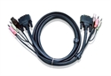 Aten 2L-7D02UI - Aten Cable KVM DVI-I single link USB de 1,8 m. Longitud de cable: 1,8 m, Tipo de puerto de
