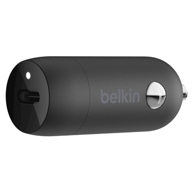 Belkin F7U099BTBLK Belkin Car Charger - Adaptador de corriente para el coche - 18 vatios - 3.6 A (USB-C) - negro